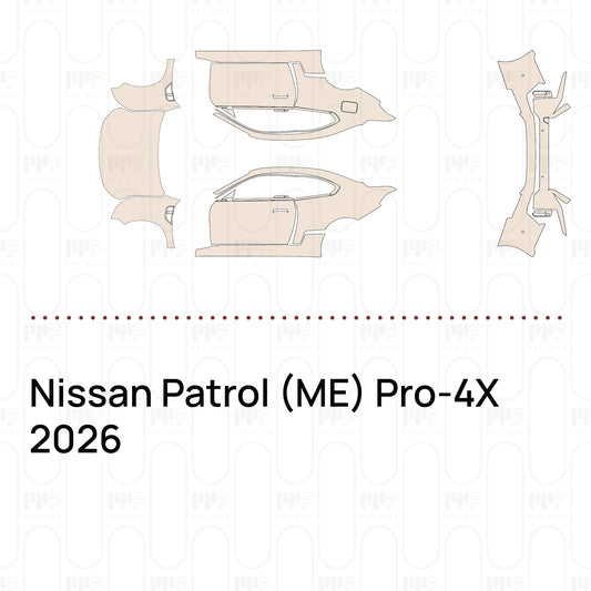 Pre-Cut PPF Nissan Patrol (ME) Pro-4X 2026
