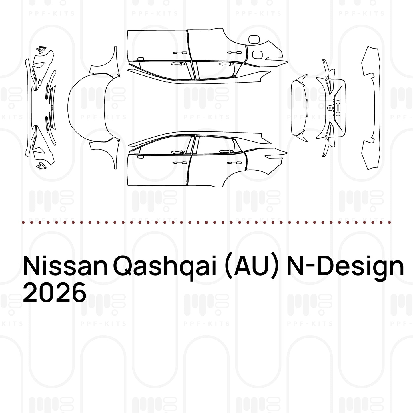 Pre-Cut PPF Nissan Qashqai (AU) N-Design 2026