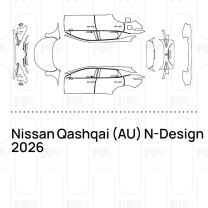 Pre-Cut PPF Nissan Qashqai (AU) N-Design 2026