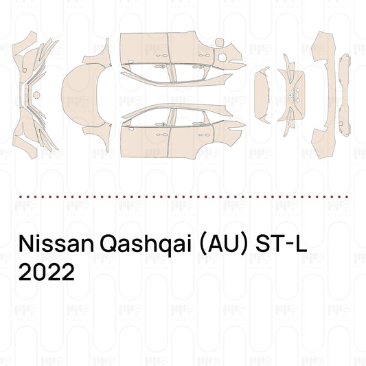 Pre-Cut PPF Nissan Qashqai (AU) ST-L 2022