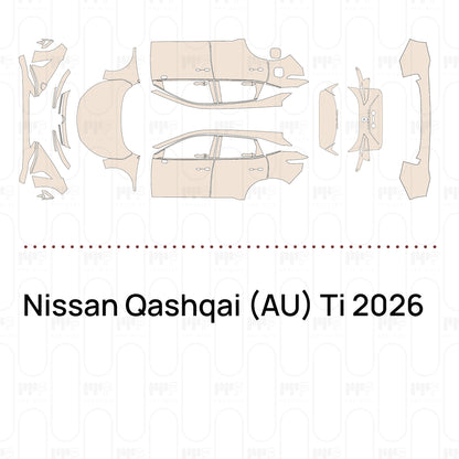 Pre-Cut PPF Nissan Qashqai (AU) Ti 2026
