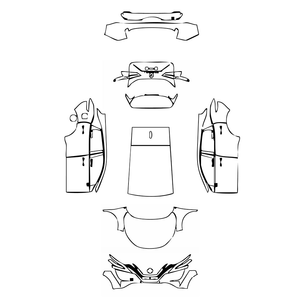 Pre-Cut PPF Nissan Qashqai (EU) Tekna+ 2023 - PPF-Kits