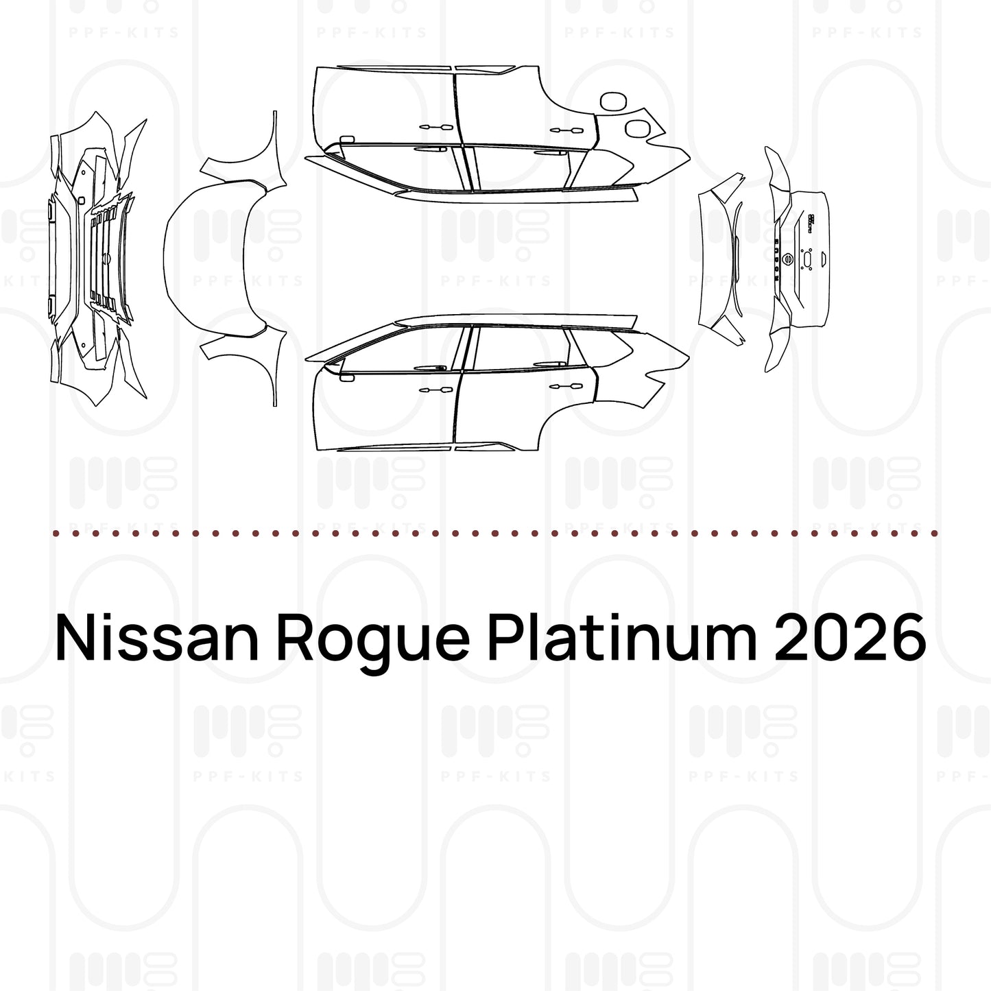 Pre-Cut PPF Nissan Rogue Platinum 2026