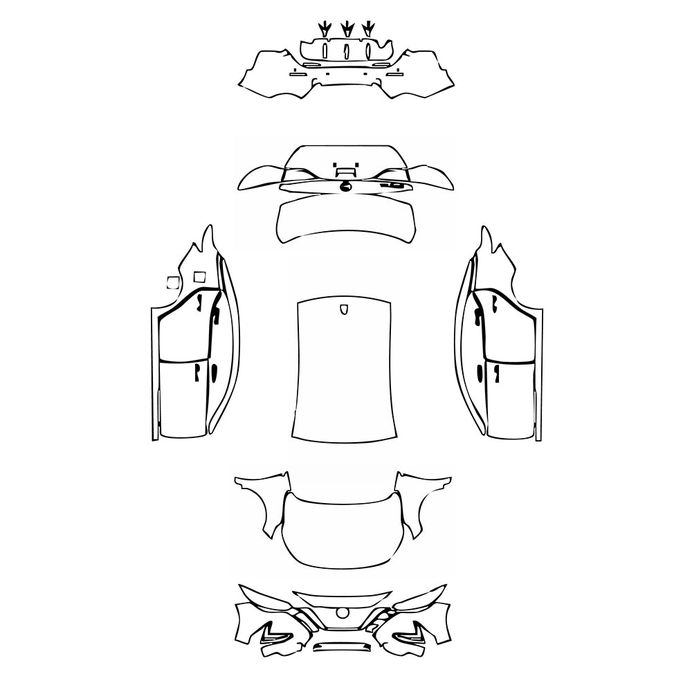 Pre-Cut PPF Nissan Sentra (US) S 2020 - PPF-Kits
