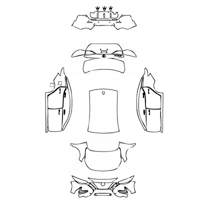 Pre-Cut PPF Nissan Sentra (US) S 2021 - PPF-Kits