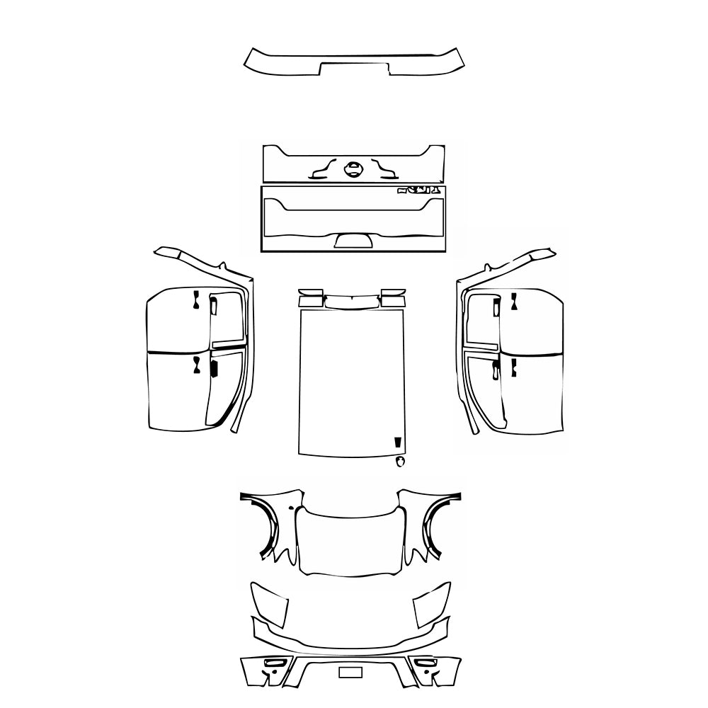 Pre-Cut PPF Nissan Titan Crew Cab Platinum 2021 - PPF-Kits