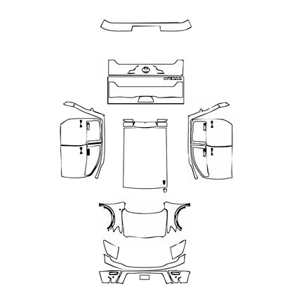Pre-Cut PPF Nissan Titan Crew Cab Platinum 2022 - PPF-Kits