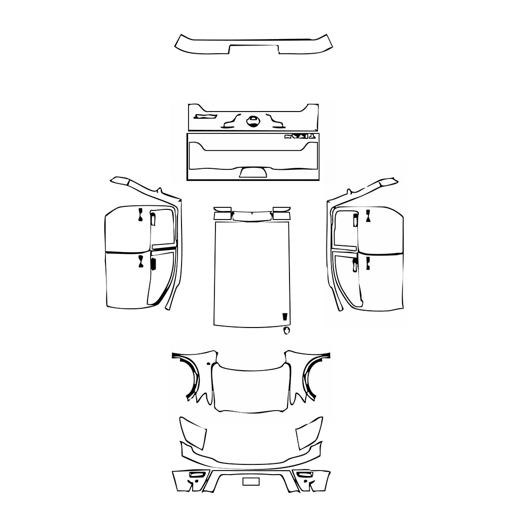Pre-Cut PPF Nissan Titan Crew Cab Pro-4X 2020 - PPF-Kits