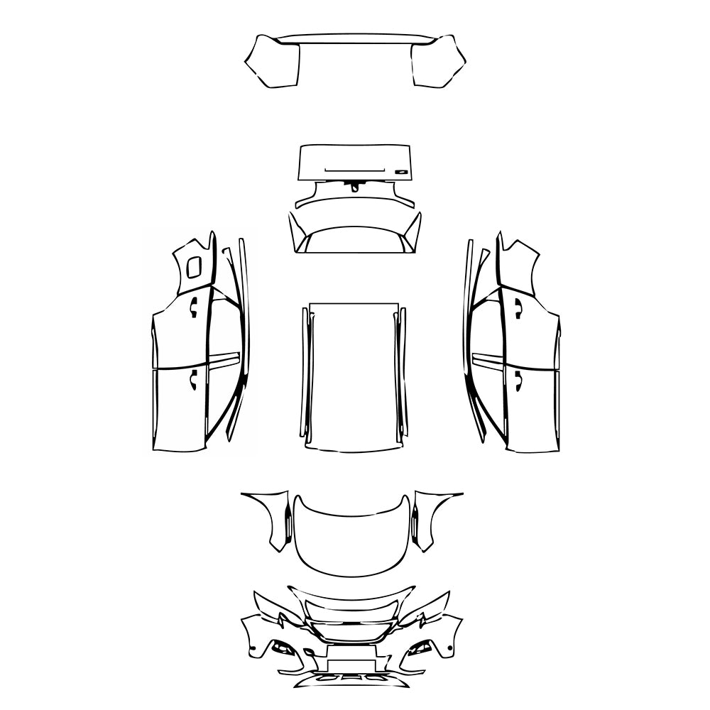 Pre-Cut PPF Peugeot 3008 (EU) Active 2018 - PPF-Kits