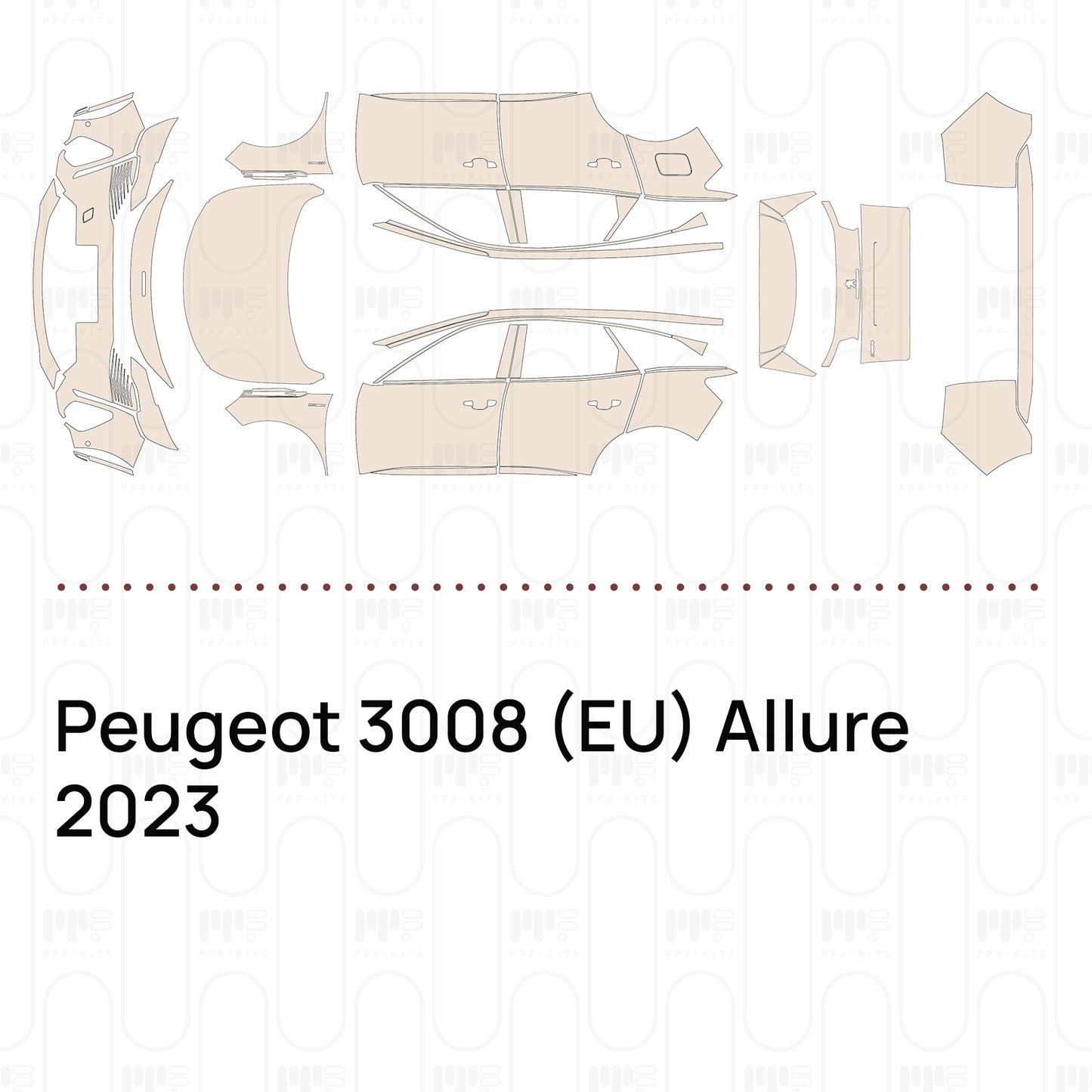 Pre-Cut PPF Peugeot 3008 (EU) Allure 2023