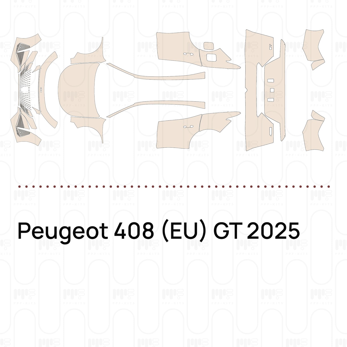 Pre-Cut PPF Peugeot 408 (EU) GT 2025