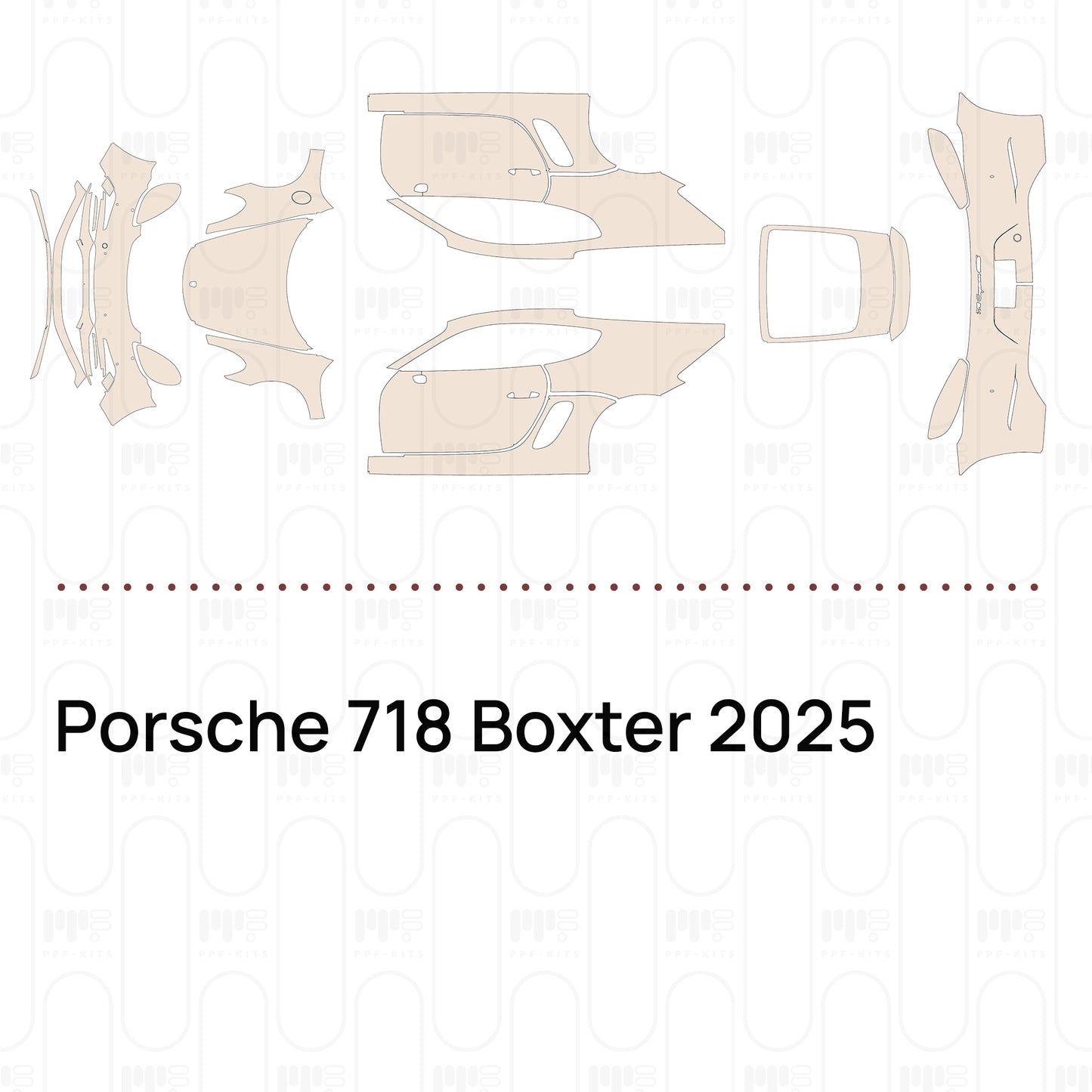 Pre-Cut PPF Porsche 718 Boxter 2025