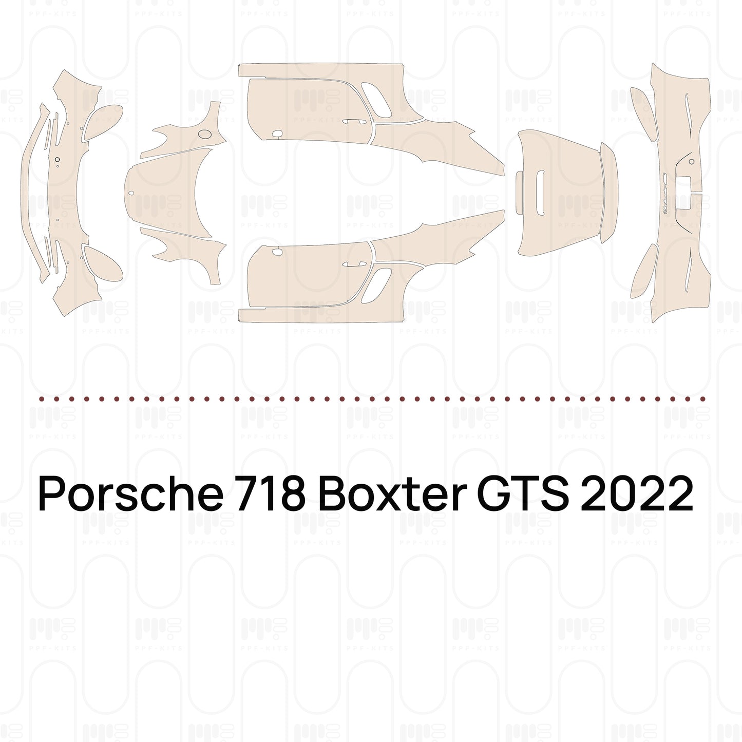 Pre-Cut PPF Porsche 718 Boxter GTS 2022