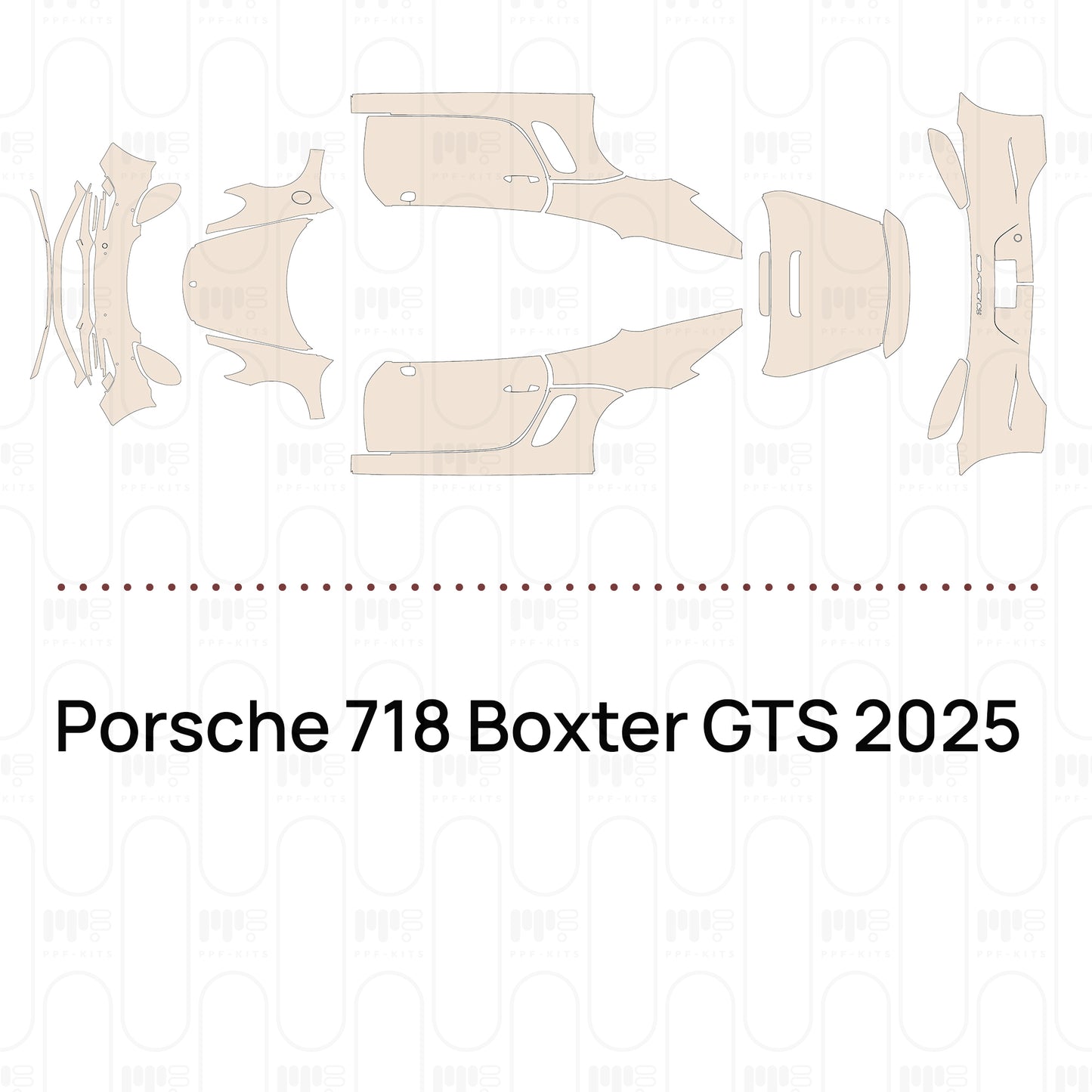 Pre-Cut PPF Porsche 718 Boxter GTS 2025