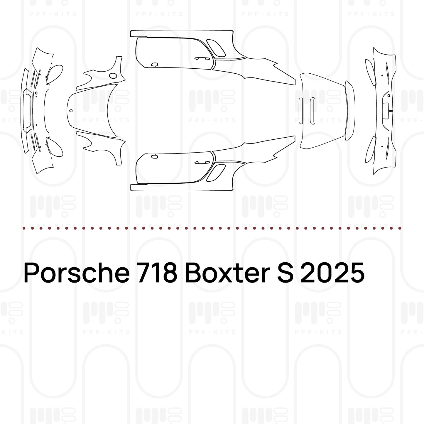 Pre-Cut PPF Porsche 718 Boxter S 2025