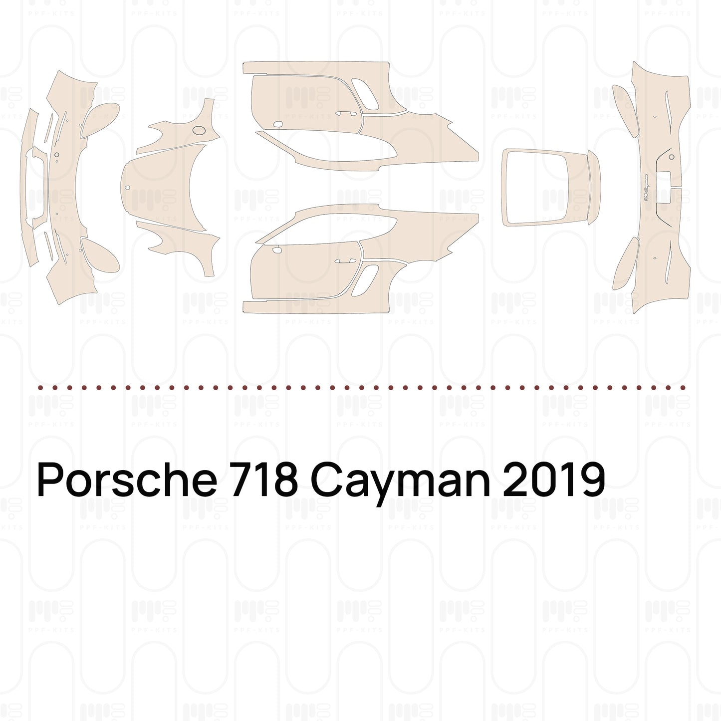 Pre-Cut PPF Porsche 718 Cayman 2019