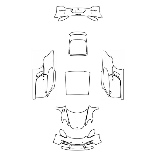 Pre-Cut PPF Porsche 718 Cayman Cayman 2017 - PPF-Kits