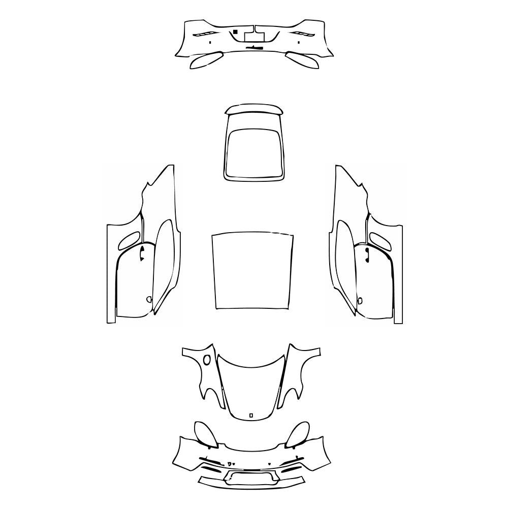Pre-Cut PPF Porsche 718 Cayman Cayman 2021 - PPF-Kits
