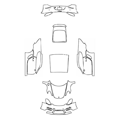 Pre-Cut PPF Porsche 718 Cayman Cayman 2021 - PPF-Kits