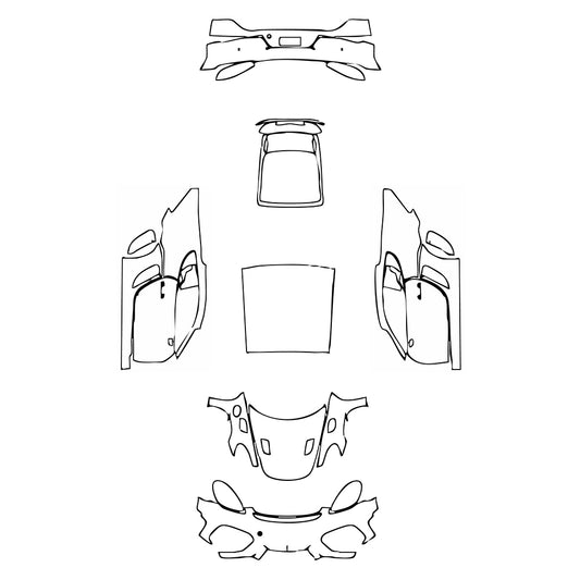 Pre-Cut PPF Porsche 718 Cayman Cayman GT4RS 2024 - PPF-Kits