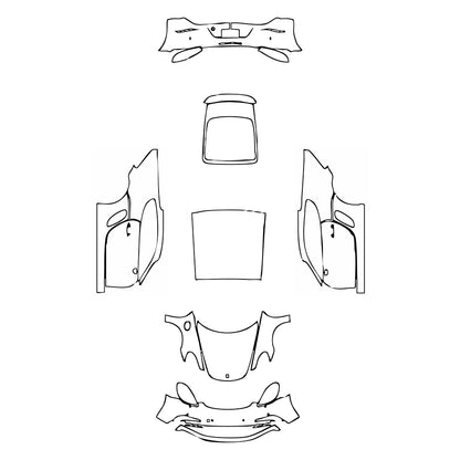 Pre-Cut PPF Porsche 718 Cayman Cayman GTS 2019 - PPF-Kits