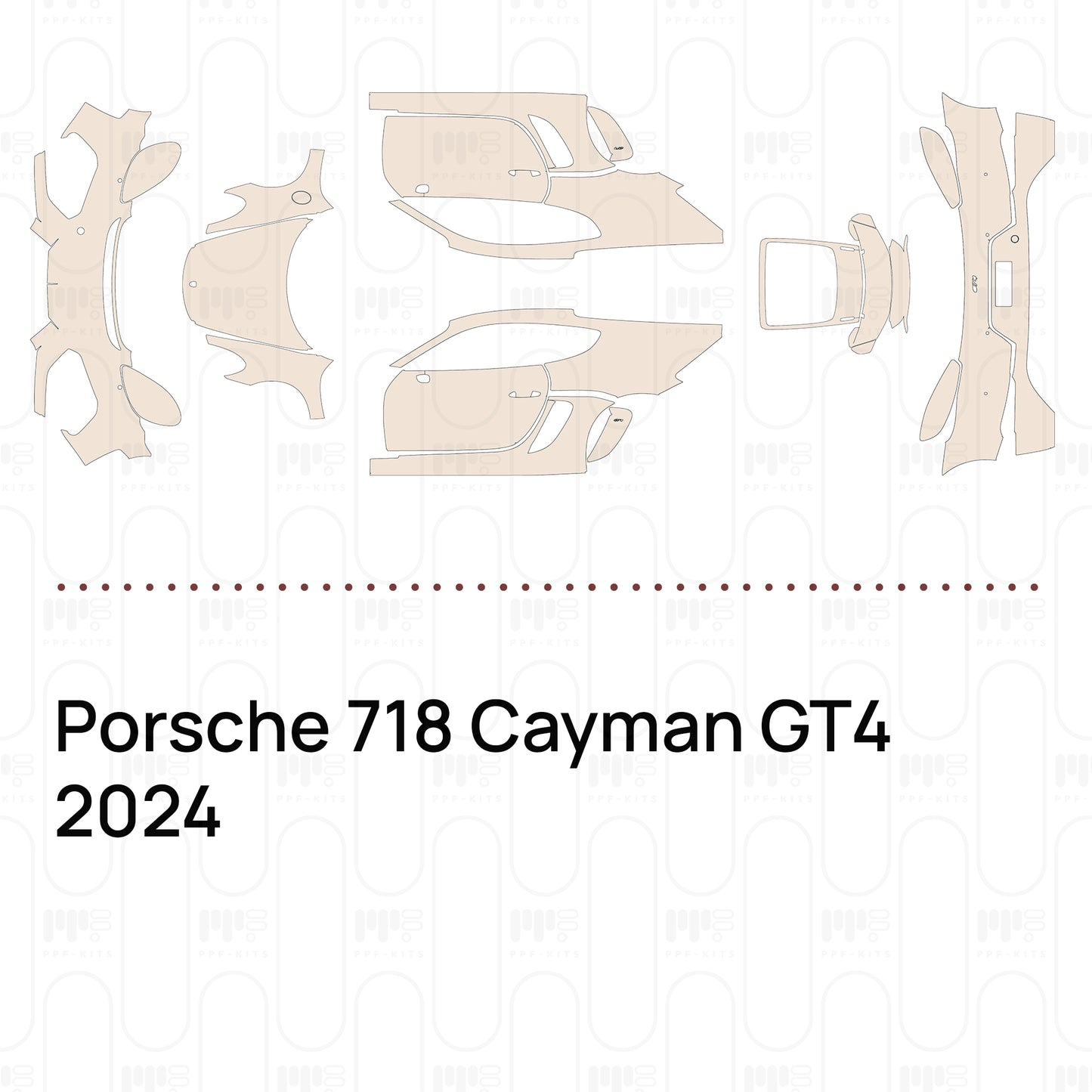 Pre-Cut PPF Porsche 718 Cayman GT4 2024