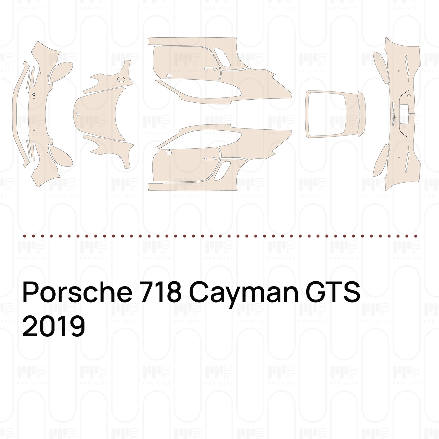 Pre-Cut PPF Porsche 718 Cayman GTS 2019