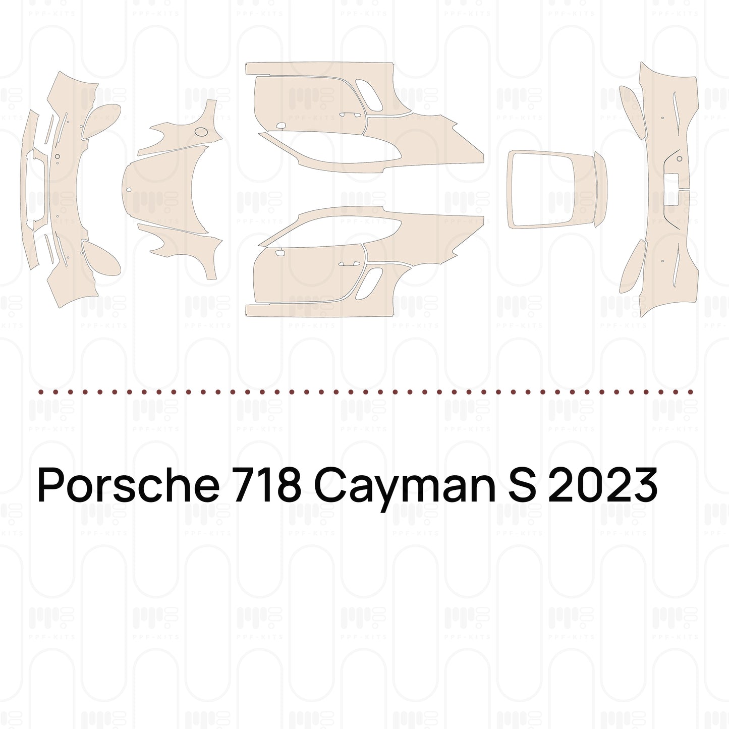Pre-Cut PPF Porsche 718 Cayman S 2023