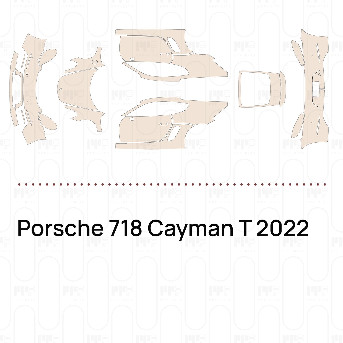 Pre-Cut PPF Porsche 718 Cayman T 2022