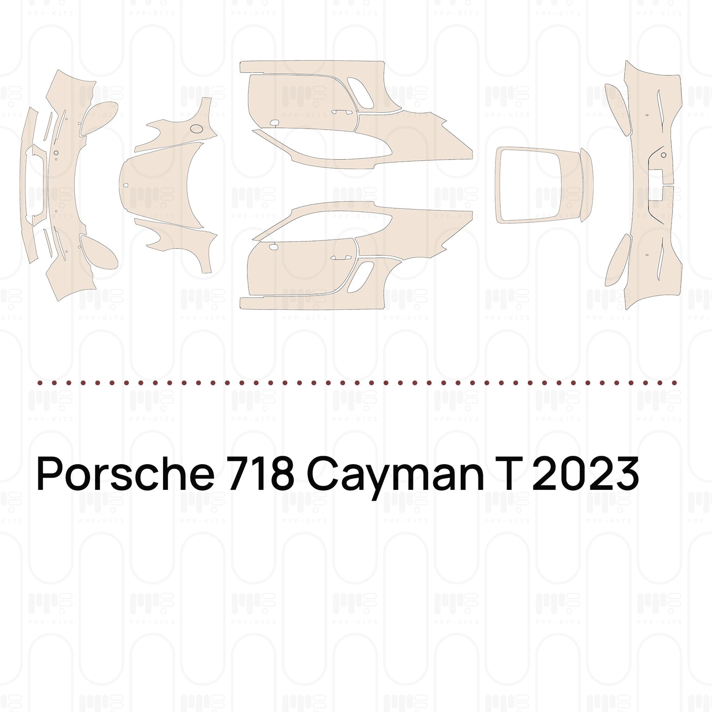 Pre-Cut PPF Porsche 718 Cayman T 2023