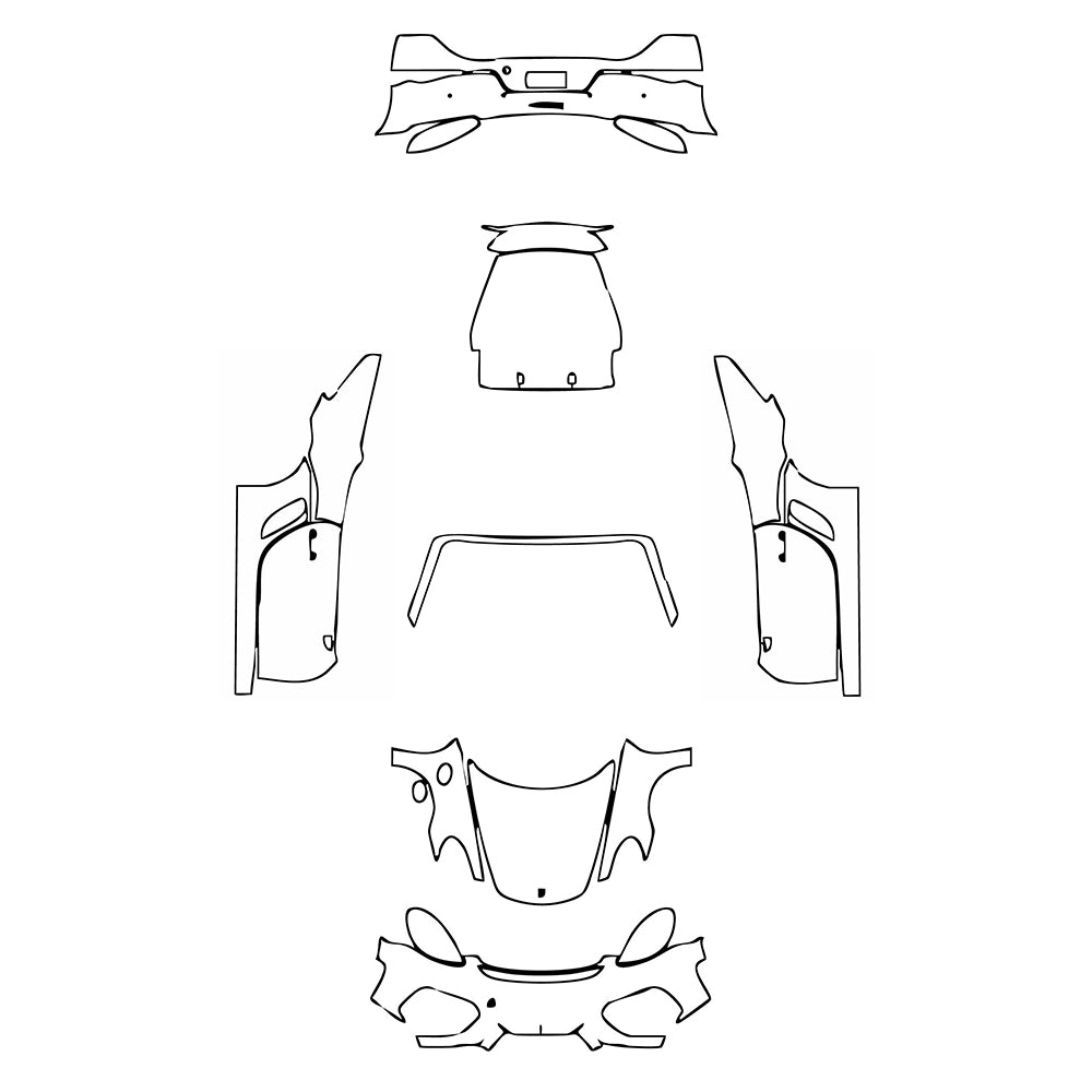 Pre-Cut PPF Porsche 718 Spyder 2022 - PPF-Kits