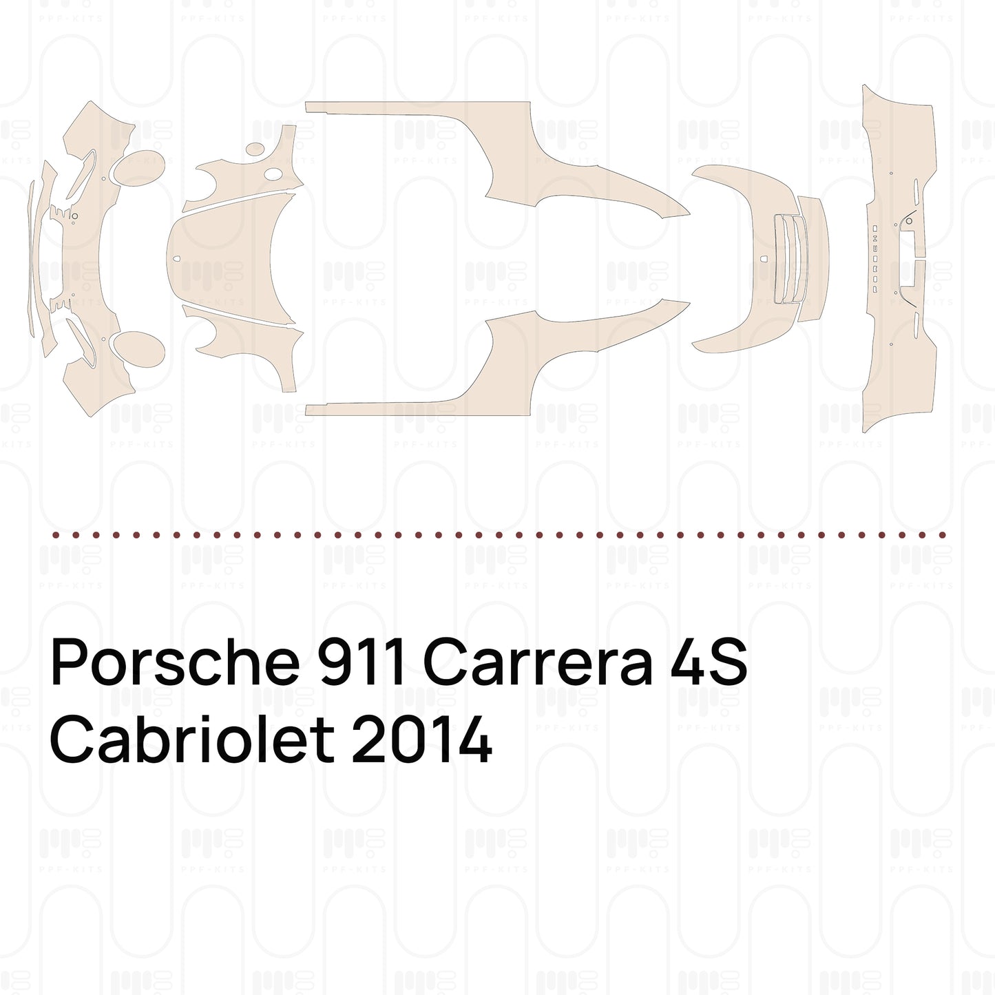 Pre-Cut PPF Porsche 911 Carrera 4S Cabriolet 2014