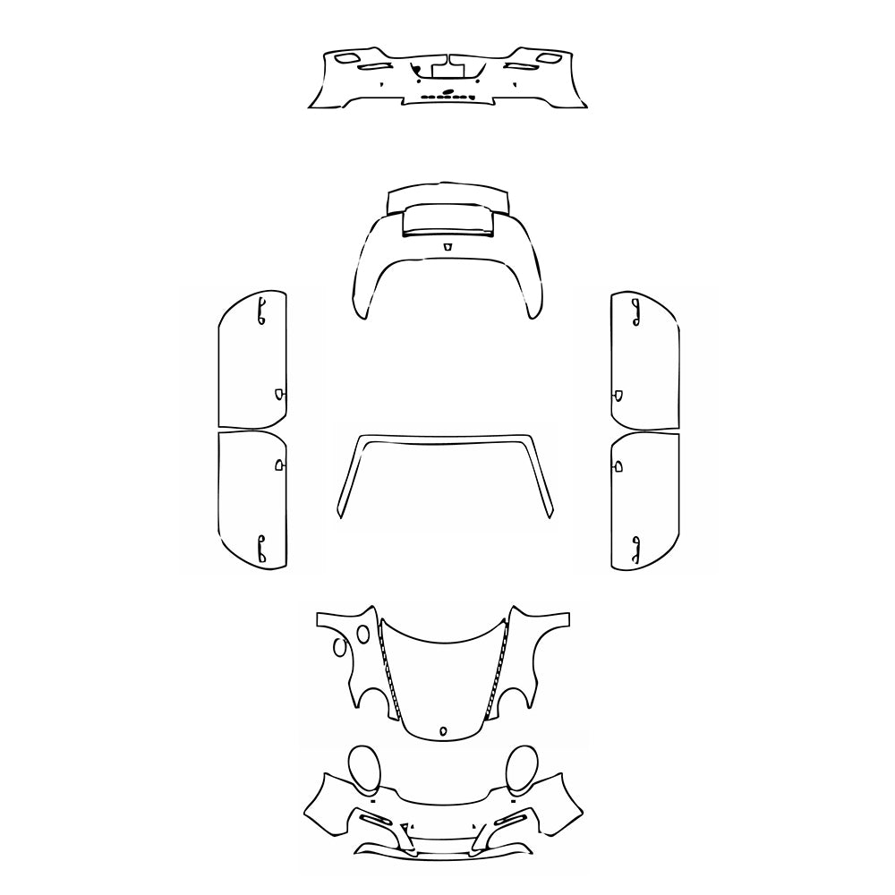 Pre-Cut PPF Porsche 911 Carrera 4S Cabriolet 2017 - PPF-Kits