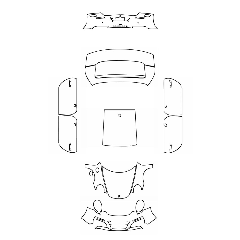 Pre-Cut PPF Porsche 911 Carrera 4S Coupe 2017 - PPF-Kits