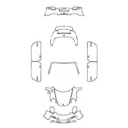 Pre-Cut PPF Porsche 911 Carrera 4 Cabriolet 2018 - PPF-Kits