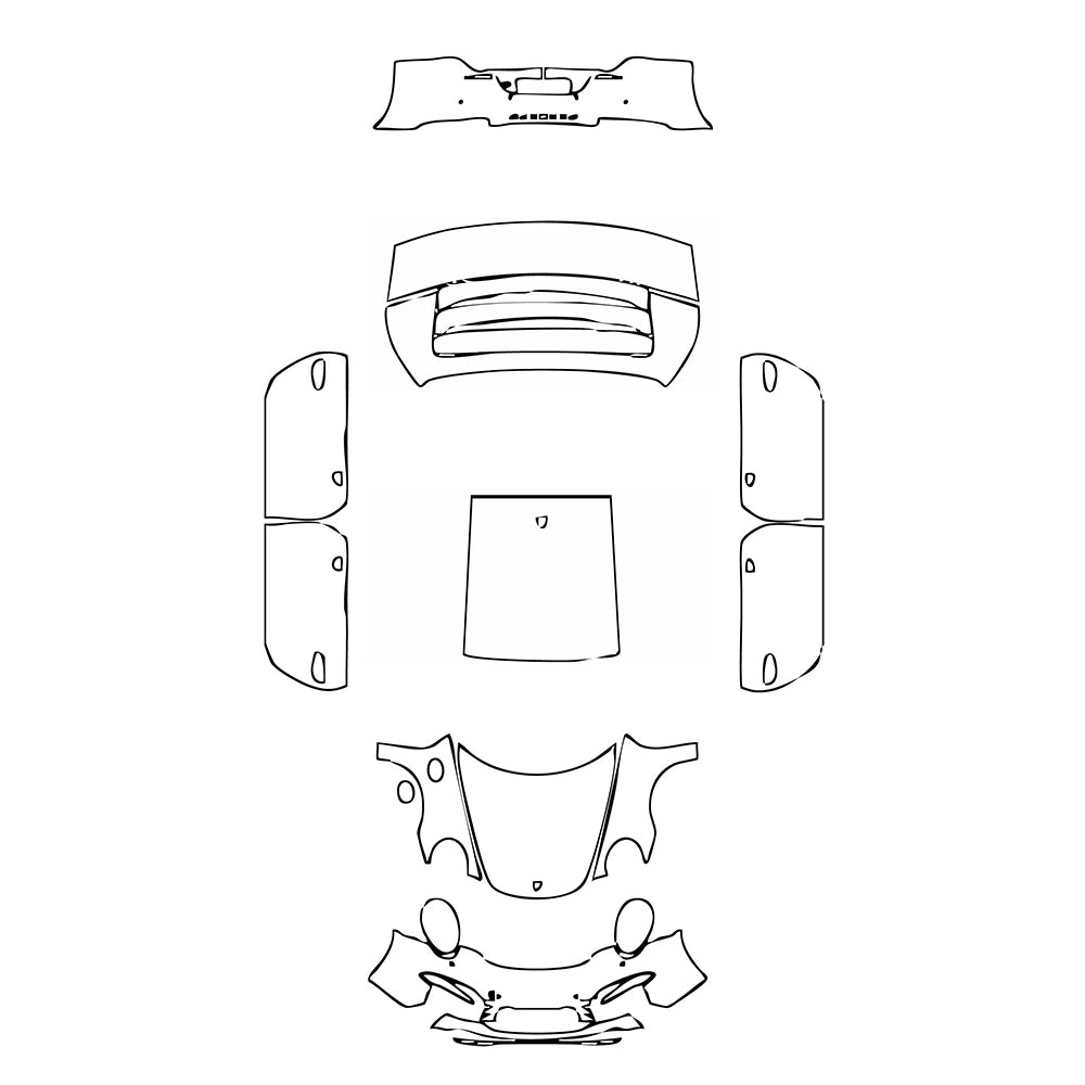 Pre-Cut PPF Porsche 911 Carrera 4 Coupe 2013 - PPF-Kits