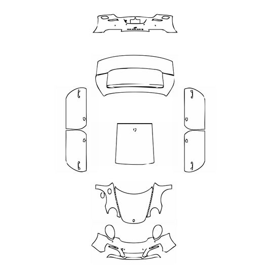 Pre-Cut PPF Porsche 911 Carrera 4 Coupe 2017 - PPF-Kits