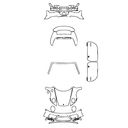 Pre-Cut PPF Porsche 911 Carrera 4 GTS Cabriolet 2022 - PPF-Kits