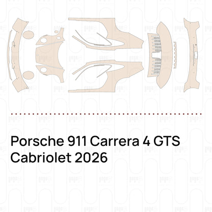 Pre-Cut PPF Porsche 911 Carrera 4 GTS Cabriolet 2026