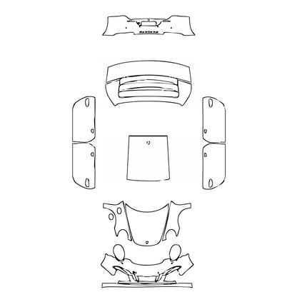 Pre-Cut PPF Porsche 911 Carrera 4 GTS Coupe 2015 - PPF-Kits
