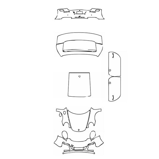 Pre-Cut PPF Porsche 911 Carrera 4 GTS Coupe 2016 - PPF-Kits