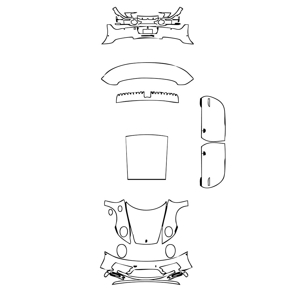 Pre-Cut PPF Porsche 911 Carrera 4 GTS Coupe 2022 - PPF-Kits
