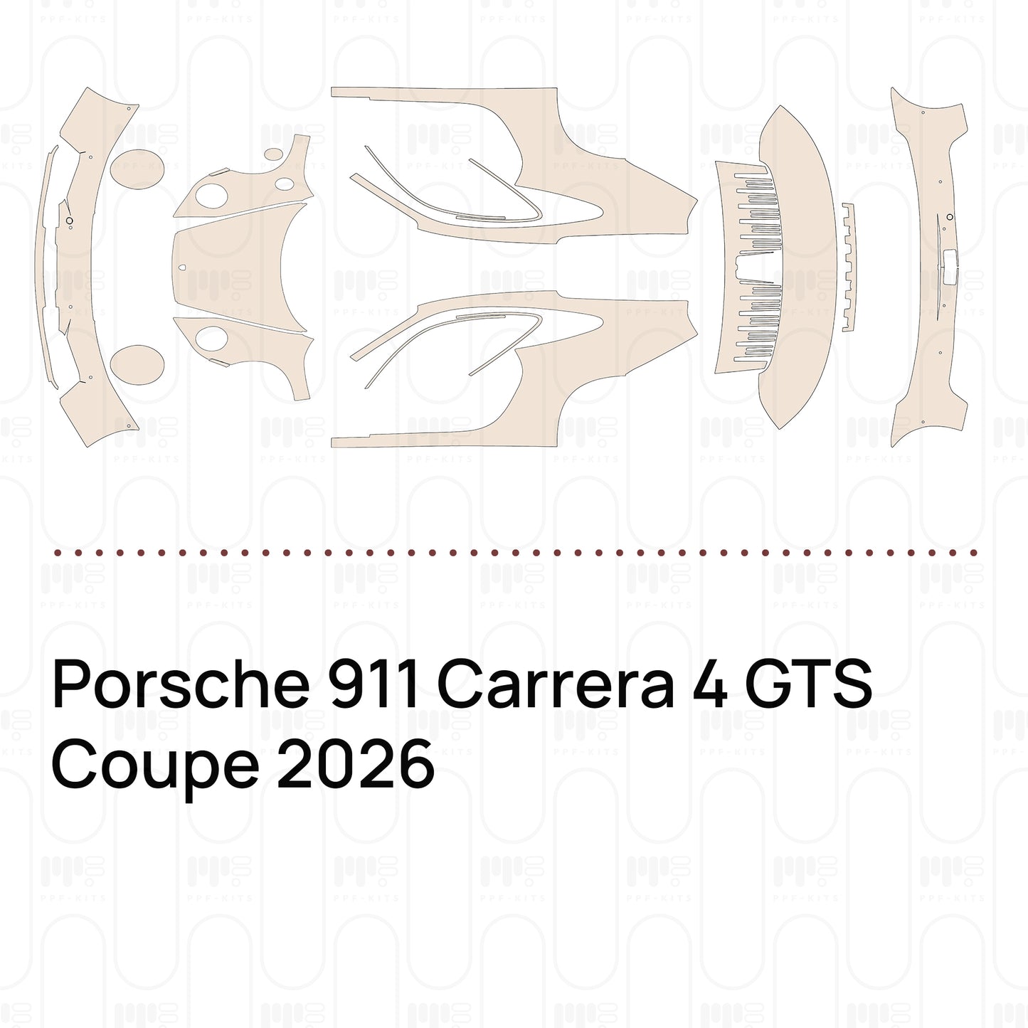 Pre-Cut PPF Porsche 911 Carrera 4 GTS Coupe 2026