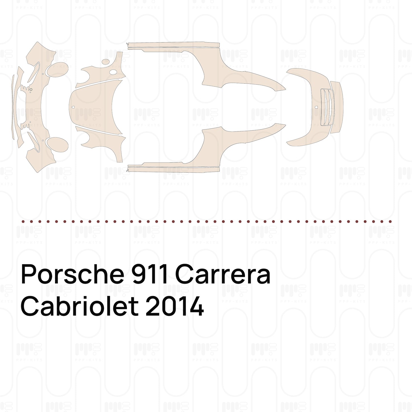 Pre-Cut PPF Porsche 911 Carrera Cabriolet 2014
