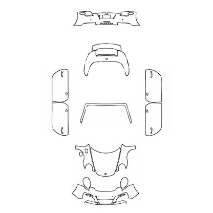 Pre-Cut PPF Porsche 911 Carrera Cabriolet 2018 - PPF-Kits