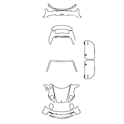 Pre-Cut PPF Porsche 911 Carrera Cabriolet 2024 - PPF-Kits