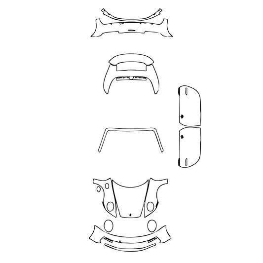 Pre-Cut PPF Porsche 911 Carrera Cabriolet 2024 - PPF-Kits