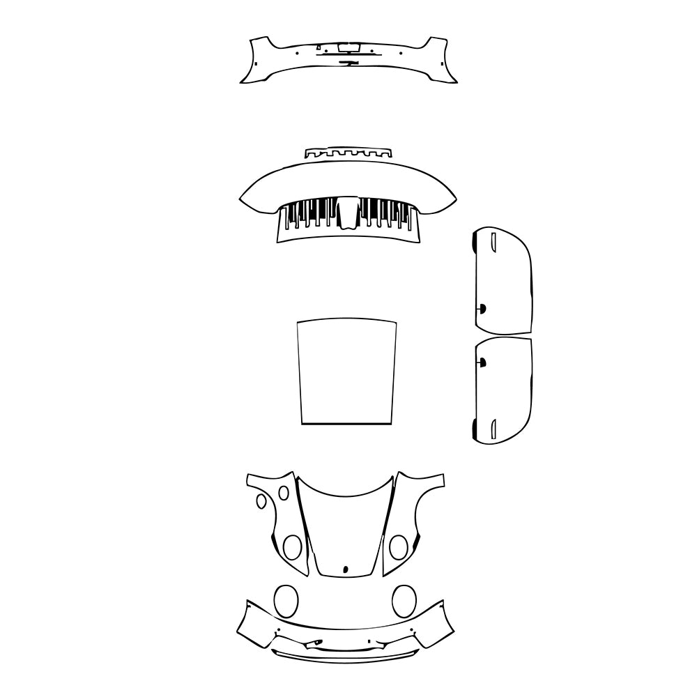 Pre-Cut PPF Porsche 911 Carrera Coupe 2025 - PPF-Kits