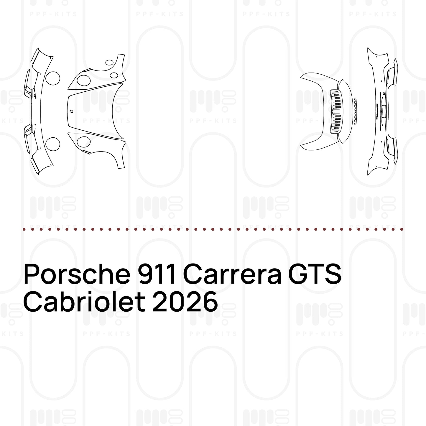 Pre-Cut PPF Porsche 911 Carrera GTS Cabriolet 2026