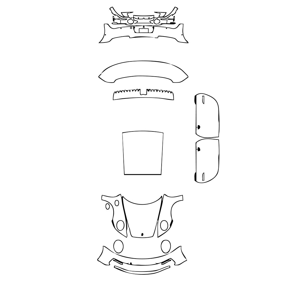 Pre-Cut PPF Porsche 911 Carrera GTS Coupe 2023 - PPF-Kits